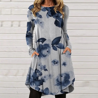 🔥【S-5XL】Haljina s etničkim retro printom – jesenski/zimski stil