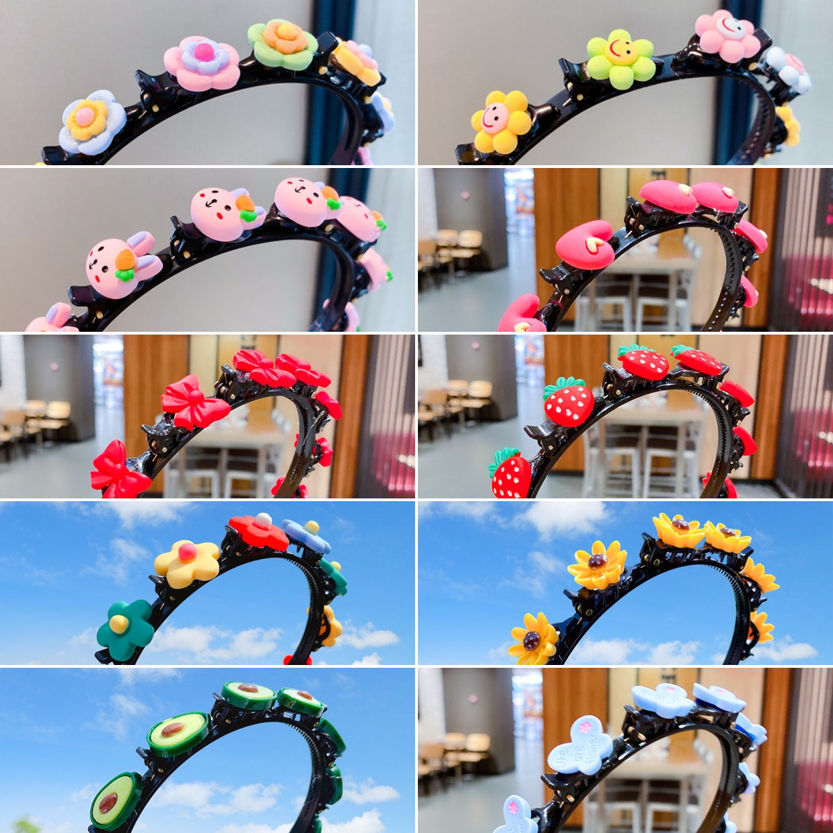 🔥【Compre 2 y obtenga 3 gratis】Diademas, pinzas para el pelo y diademas trenzadas para niñas