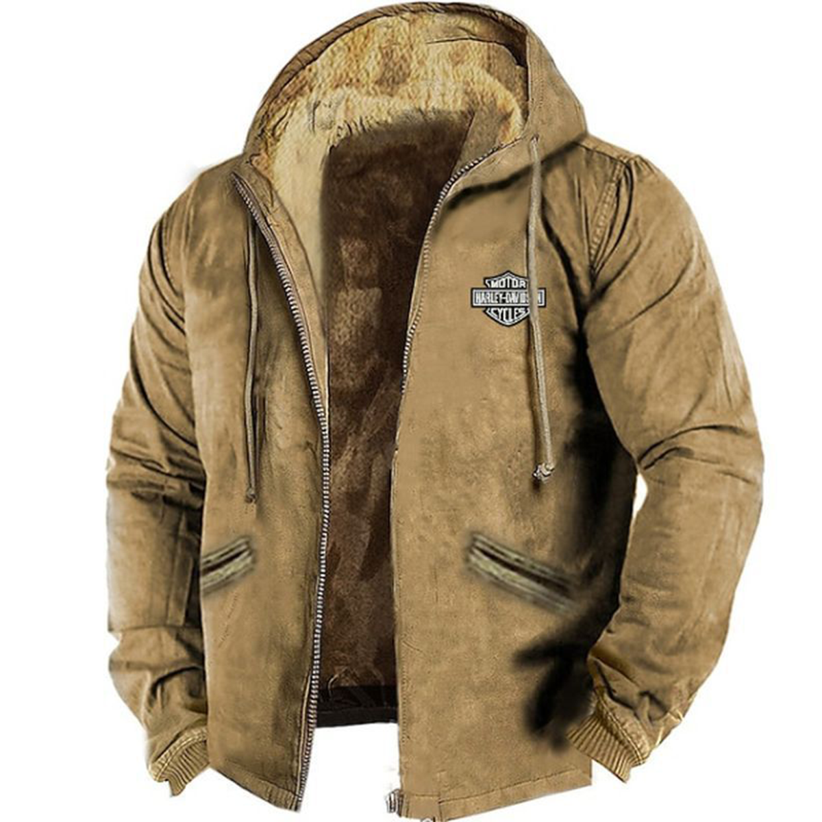 👍🧥[M-5XL] Módna pánska jesenná a zimná voľná bunda z hrubšieho zamatového materiálu