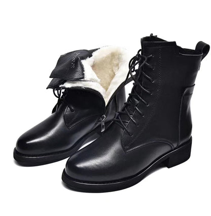 🔥✨Ženske Martin čizme sa špicem, od prave kože, moderne i elegantne, veličine 35-41, jesen 2025.