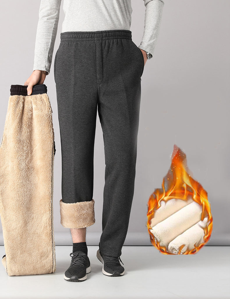 ❄️⛄40% de descuento【XL-5XL】Nueva colección de invierno, 👖 pantalones casuales de lana de cordero gruesa de alta calidad para hombres, cálidos y versátiles para el día a día