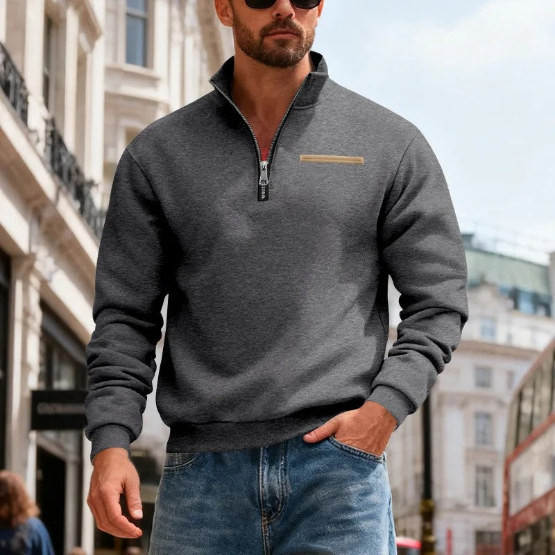 👕【40% de descuento】【S-3XL】Sudadera de hombre 2026, moderna, de manga larga, casual y cálida