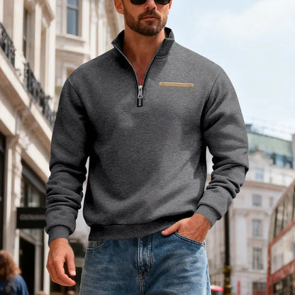 👕【40% de descuento】【S-3XL】Sudadera de hombre 2026, moderna, de manga larga, casual y cálida