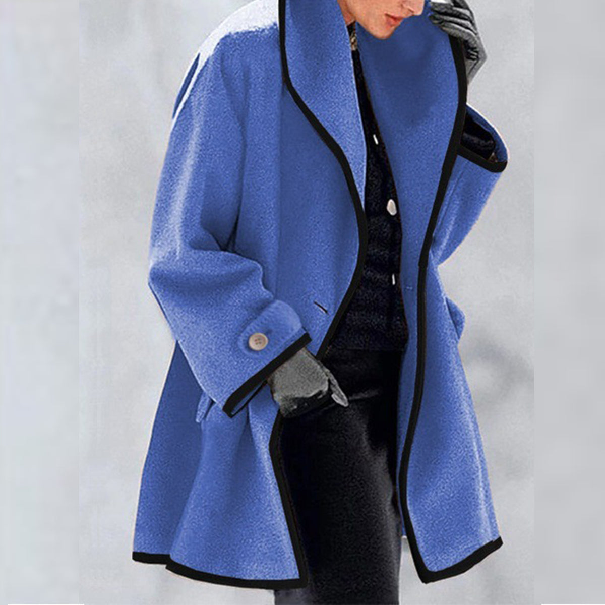 💙🥰【S-5XL】Novi zimski model 2024. Moderne i elegantne srednje dugačke kaput od vune, tople i moderne.3837780