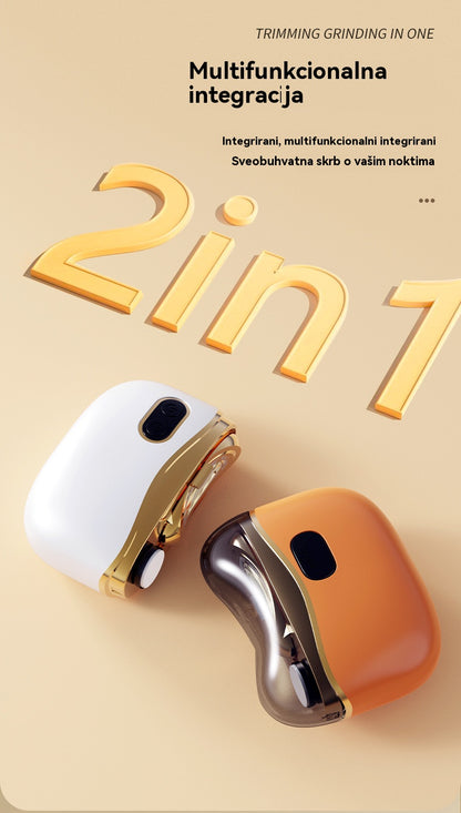 ✂️💅🔥¡Compra 1 y llévate otro gratis!🔥 Lima de uñas eléctrica multifuncional, cortauñas eléctrico con protección antipellizcos