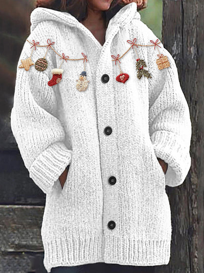 🩰🎀【Omejena ponudba 43% popusta】2025. nova kolekcija – mehki, udobni, retro, debel pulover s sponkami.