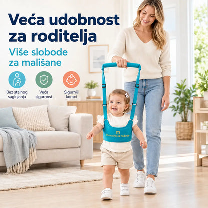 2-u-1 pojas za hodanje za bebe – prozračan, ergonomski i otporan na pad 👶🚼
