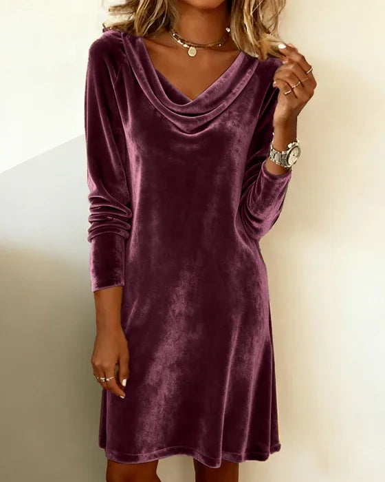 💎Superventas🔥【S-3XL】Vestido de terciopelo holgado para mujer, estilo lujoso