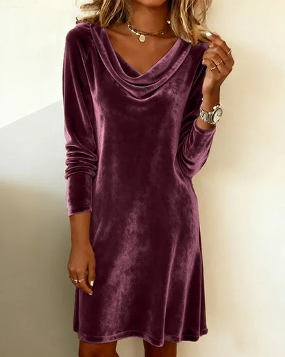 💎Superventas🔥【S-3XL】Vestido de terciopelo holgado para mujer, estilo lujoso