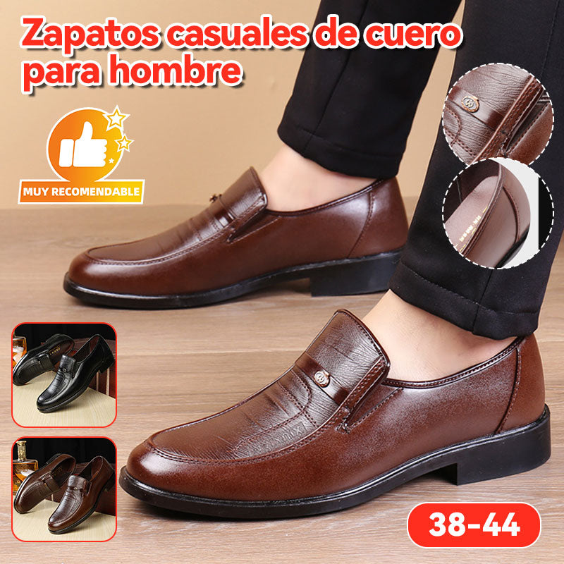 👞Otoño 2026, los nuevos zapatos de negocios de cuero para hombre son suaves y cómodos.