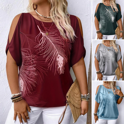 💖【S-3XL】Fina široka majica, okrugli izrez s otkrivenim ramenima, super mekani modal pamuk.