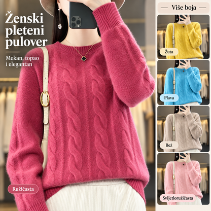 【S-3XL】🤩Novi retro pleteni puloveri s okruglim izrezom za jesen/zimu – trendi puloveri