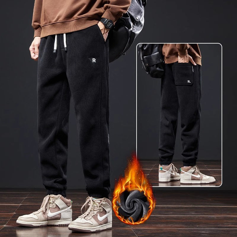 🔥【Kupi 1, drugi dobiješ gratis】🔥【M-5XL】🖤 Nove muške zimske hlače, s dodatnim baršunom i debelim kordom, tople i udobne muške hlače