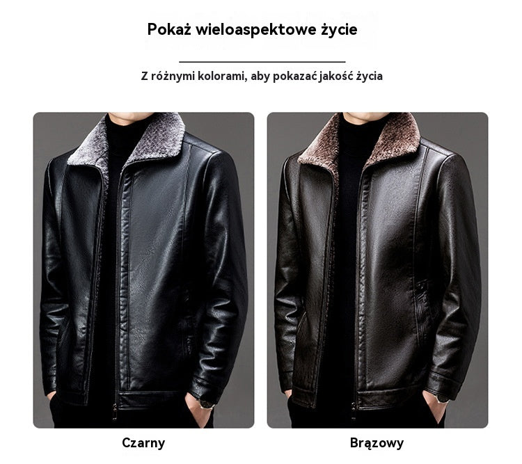 🔥🖤【Oferta especial】【M-3XL】❄️ Chaqueta de invierno para hombre de piel de oveja gruesa y suave, estilo casual