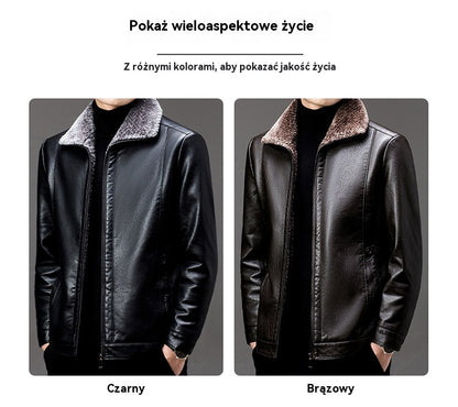 🔥🖤【Oferta especial】【M-3XL】❄️ Chaqueta de invierno para hombre de piel de oveja gruesa y suave, estilo casual