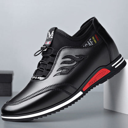 🔥👞 Modelo más vendido con 40% de descuento – Nuevos zapatos de cuero casuales para hombre 2026, con aumento de altura y máxima comodidad