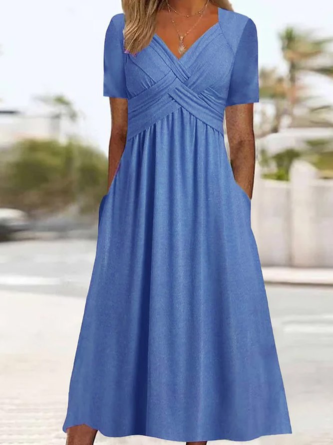 💥¡50% OFF!【S-5XL】Vestido retro de algodón, elegante y adelgazante