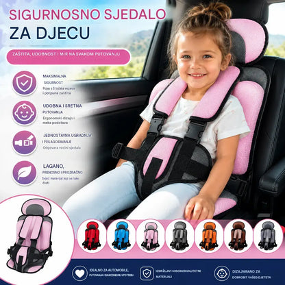📢📢 SADA 50% POPUSTA!! ⏰ Prijenosna autosjedalica: Sigurna, udobna i sklopiva, prikladna za djecu od 0 do 12 godina, savršena za putovanja, letove i vlakove 🧒✨
