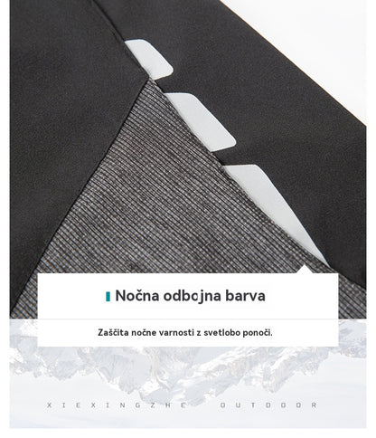🔥【M~4XL】Moške tople, vetrno odporne in vodoodporne pohodniške hlače – odporne na praske, visoko raztegljive