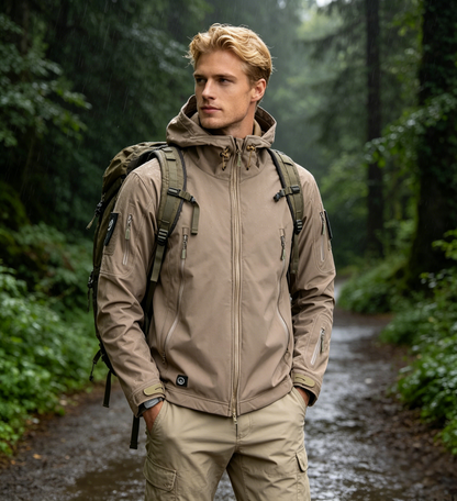 🔥🔥【S-4XL】Chaqueta de senderismo al aire libre esencial para otoño e invierno, impermeable y a prueba de viento--3762032 