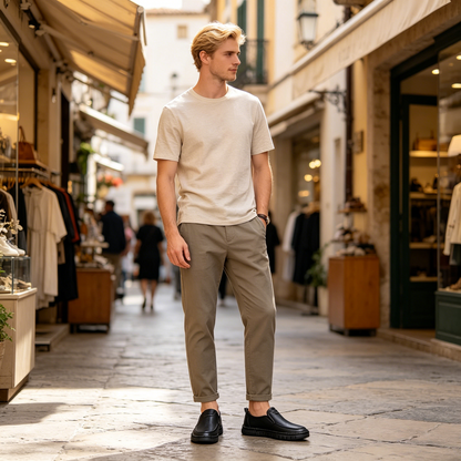 👞Ограничена промоция 50%【39-44】Мъжки спортни обувки 2026, изработени от естествена кожа, с меко ходило, против хлъзгане и дишащи