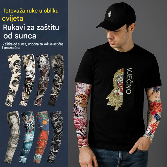 【10 kom】Ljetni rukavi s realističnim efektom tetovaže – trenutačno stvaraju moderan tattoo izgled
