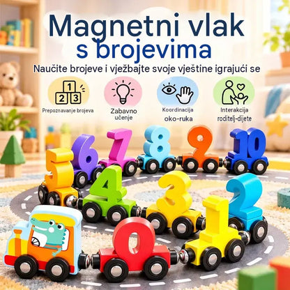 🔥Kupite 1, dobijte 1 gratis🔥🚂 Dječji magnetski vlak s brojevima | Edukativna i zabavna igračka za slaganje