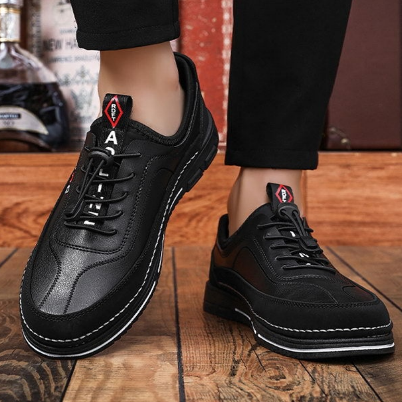 💯🔥【39-48】Los zapatos de negocios casuales para hombre están hechos de cuero impermeable y resistente a las manchas con una suela suave para un uso cómodo.