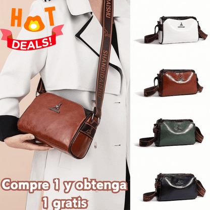 🔥👜【Гореща разпродажба】👜Дамска чанта от мека кожа с голям капацитет, чанта за през рамо