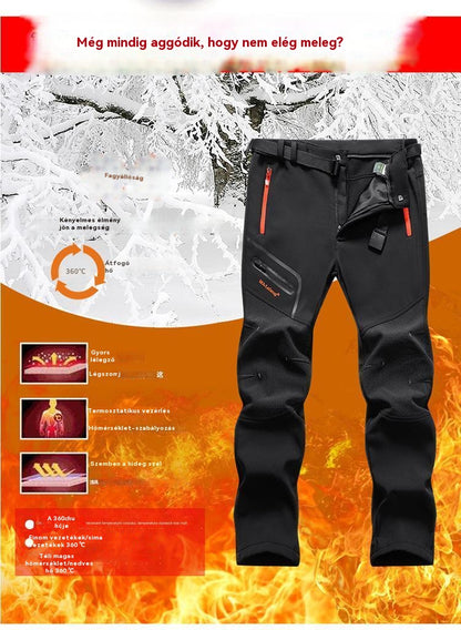 [43% kedvezmény] [S-5XL] 2025-ös új férfi vízálló és meleg casual nadrágok őszre és télre--