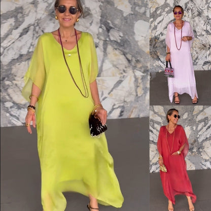 【S-5XL】🌷Haljina veće veličine jednobojna