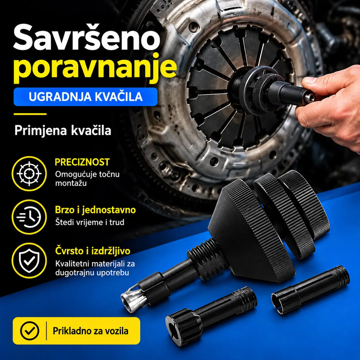 🔧 Alat za poravnanje spojke automobila | Brža i preciznija ugradnja