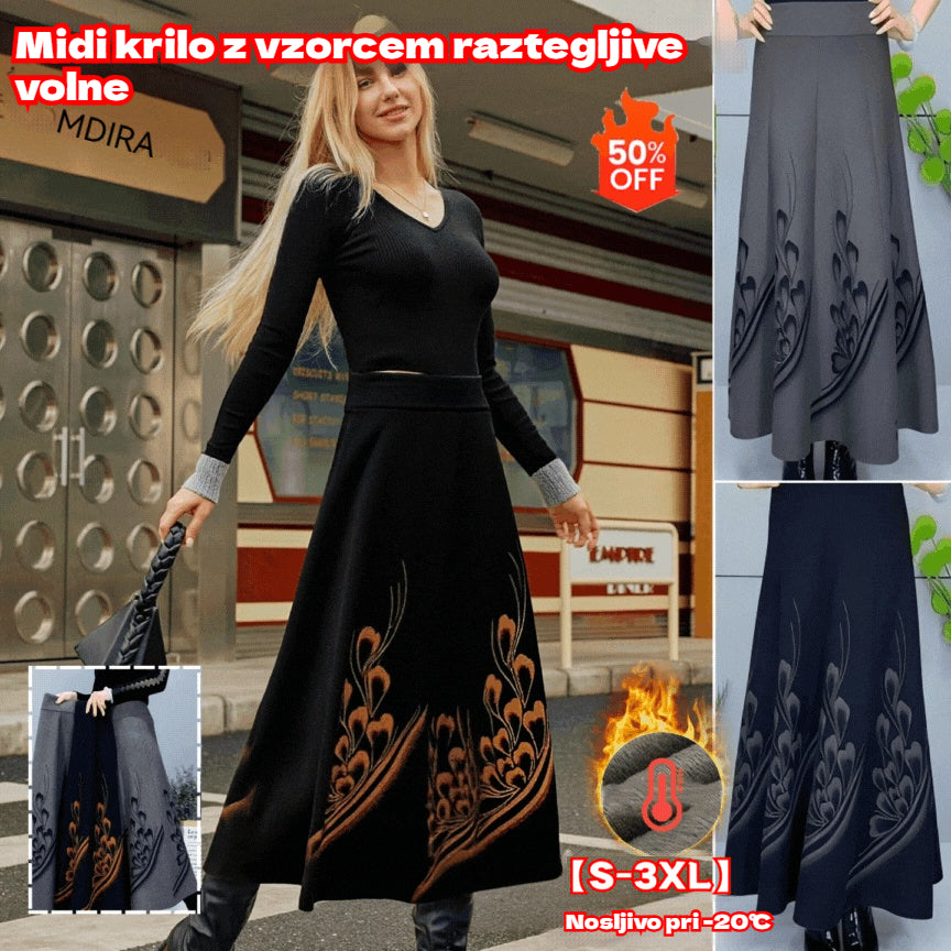 👗【Kupite enega, enega dobite brezplačno】🎀【S-3XL】Jesensko in zimsko odebeljeno volneno krilo, modno in vsestransko
