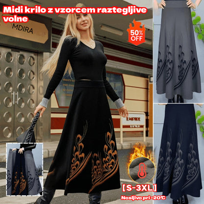👗【Kupite enega, enega dobite brezplačno】🎀【S-3XL】Jesensko in zimsko odebeljeno volneno krilo, modno in vsestransko