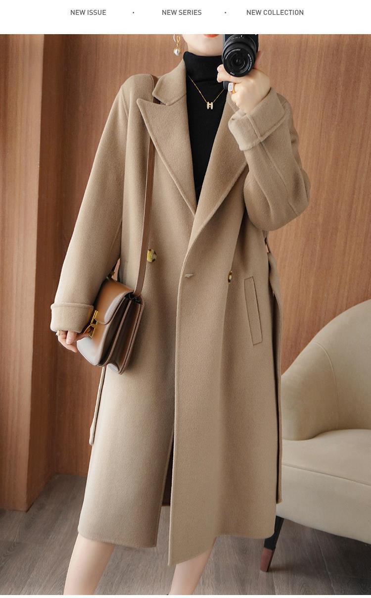 🌈🩰Nuevo producto con 65% de descuento: abrigo de doble cara de alta calidad, 100% lana pura, apto para múltiples temporadas en otoño e invierno