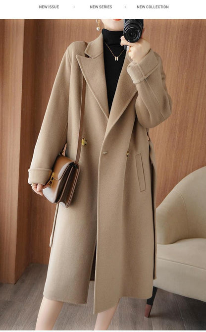 🌈🩰Nuevo producto con 65% de descuento: abrigo de doble cara de alta calidad, 100% lana pura, apto para múltiples temporadas en otoño e invierno