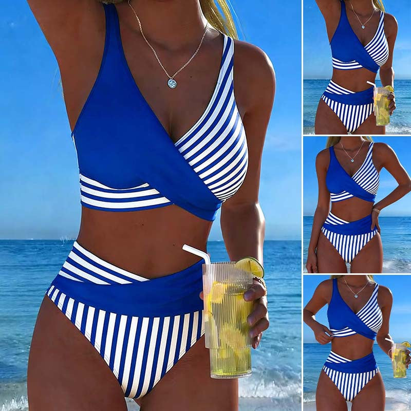 🏖️【S–3XL】🤩 Novi kupaći kostim s printom, brzosušeći i prozračan materijal, uski i moderan【40kg-100kg】