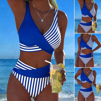 🏖️【S–3XL】🤩 Novi kupaći kostim s printom, brzosušeći i prozračan materijal, uski i moderan【40kg-100kg】