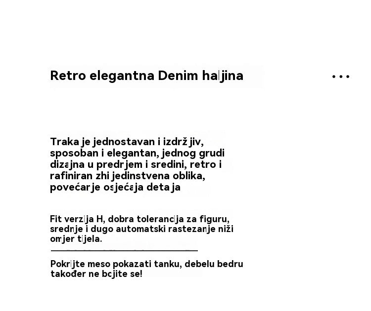 40% popusta 🔥 2026 nova moderna retro haljina od trapera za žene, velika veličina, jednobojna, svestrana i casual