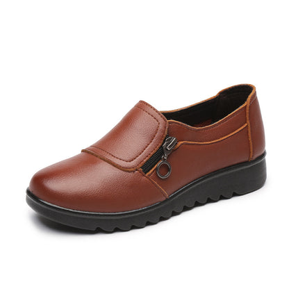🔥👟40% de descuento [35-41] Zapatos de cuero cómodos, suela suave, antideslizantes, resistentes al desgaste, calidad garantizada.
