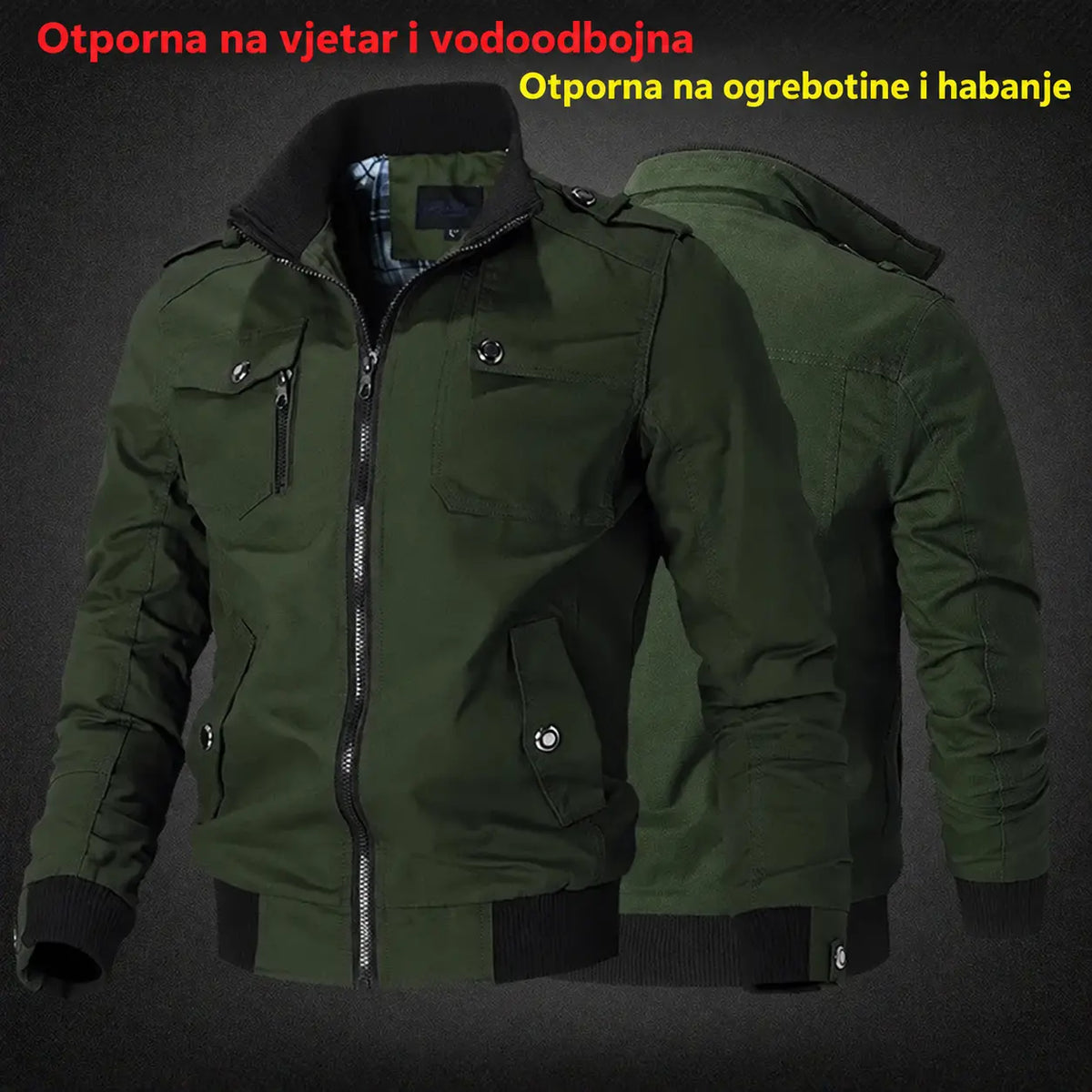 👍🔥 [M-5XL] Nova muška vojna jakna, teška, visokokvalitetna, topla
