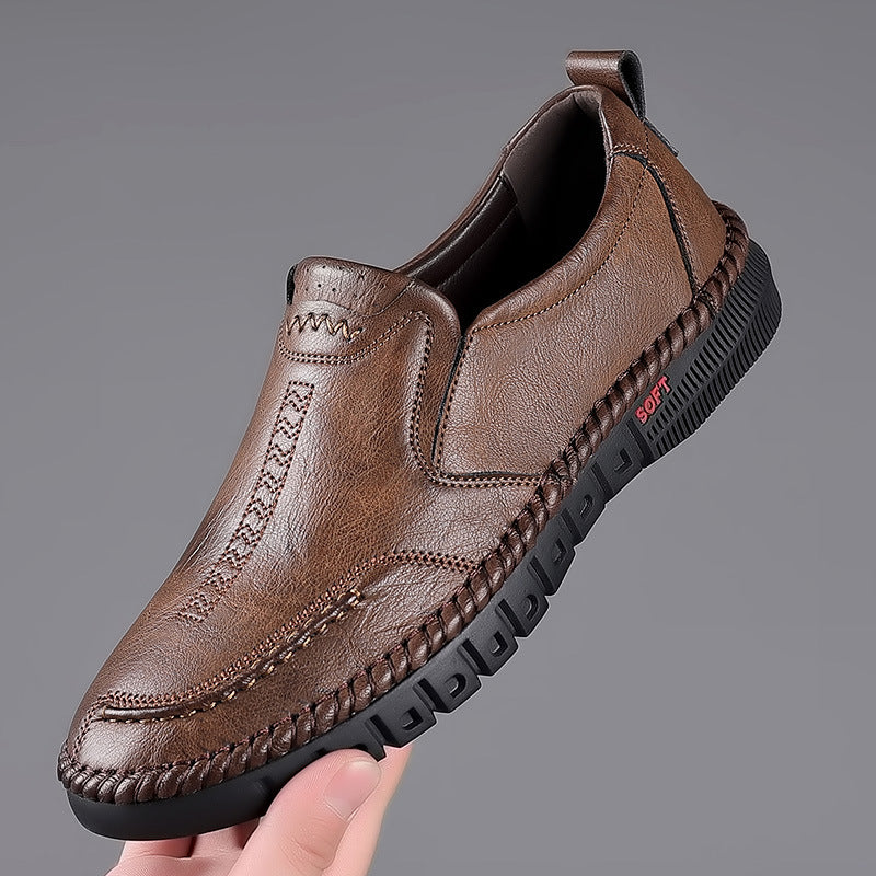 🔥👞【39-44】2025 nove muške ležerne kožne cipele mekani potplat-protiv klizanja-mekane i prozračne