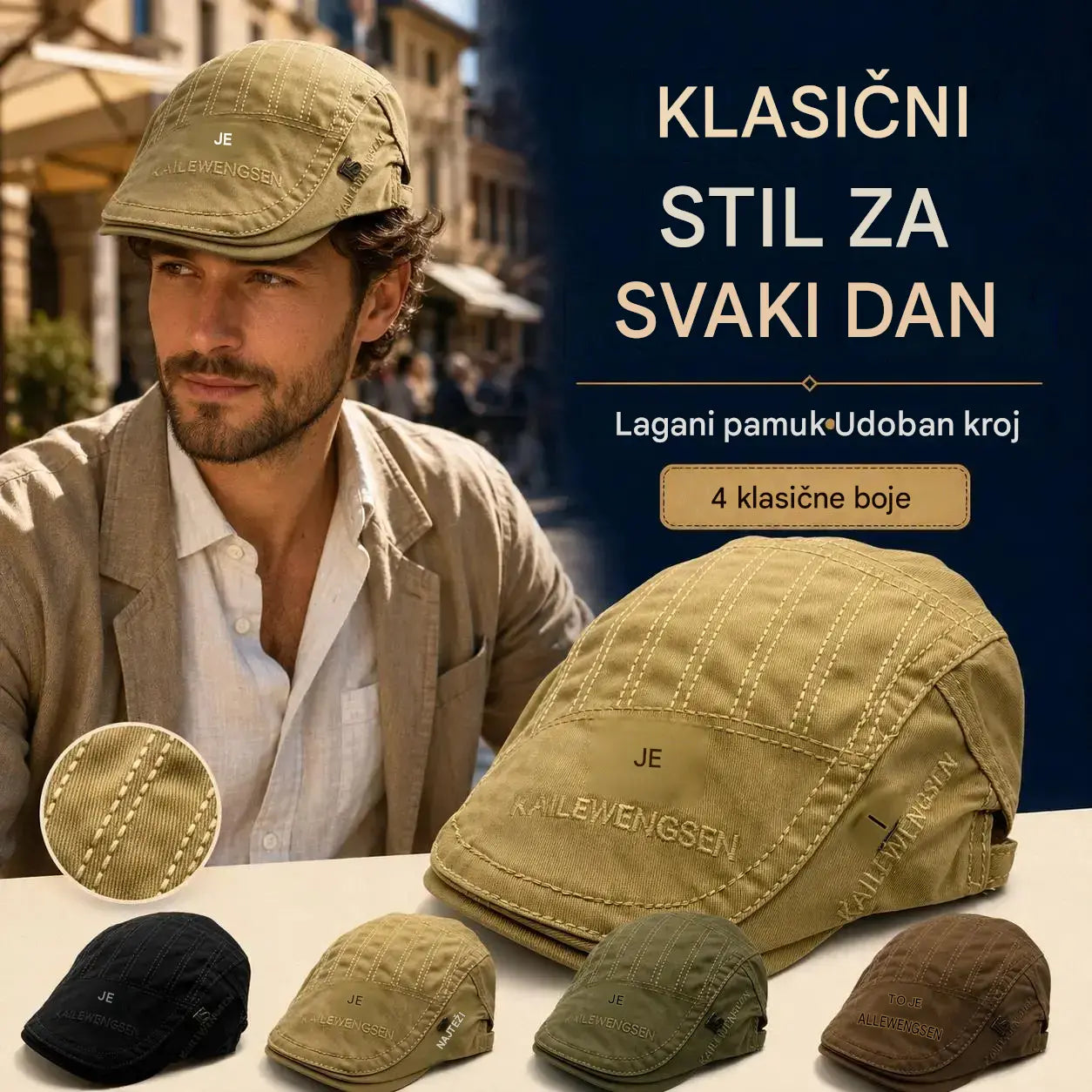 Cijena: 25 € 💥Nova pamučna beretka【Vremenski ograničena ponuda: 50% popusta】💥Besplatna dostava - Plaćanje pouzećem