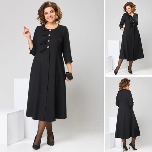 🍁【S-5XL】💞Pamučna moderna, elegantna i udobna haljina - mekana i ugodna za kožu