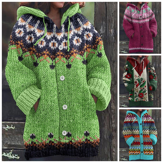 🩰🎀【Oferta limitada 43% de descuento】Nueva colección 2024: suéter suave, cómodo, retro, grueso y abotonado.3809040 