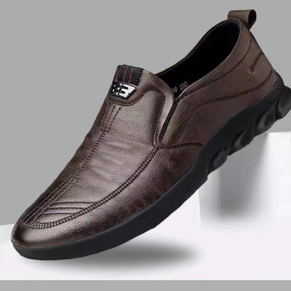👞Nuevos zapatos casuales británicos, suela suave ✅ Hechos a mano con cuero seleccionado ✅ Resistentes al desgaste y transpirables