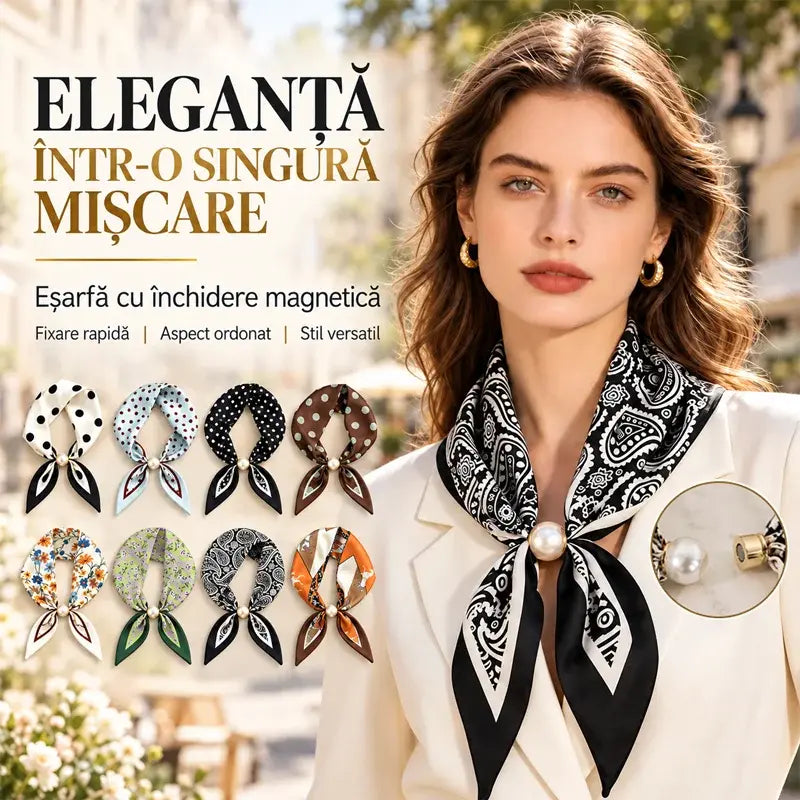 ✨ Set od 4 uska svilena šala – elegancija i profinjenost za proljeće i ljeto! Kvalitetan materijal, svestrana primjena – idealni za vrat, kosu ili torbicu!