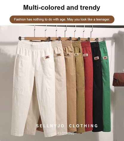 👖🔥🔥【M-6XL】Nove elastične i svestrane ženske ležerne hlače velike veličine, izrađene od čistog pamuka