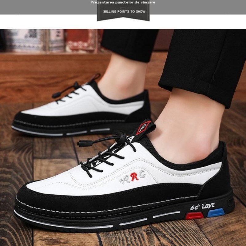 💯🔥【39-48】Мъжките ежедневни бизнес обувки са изработени от водоустойчива и устойчива на петна кожа с мека подметка за удобно носене.