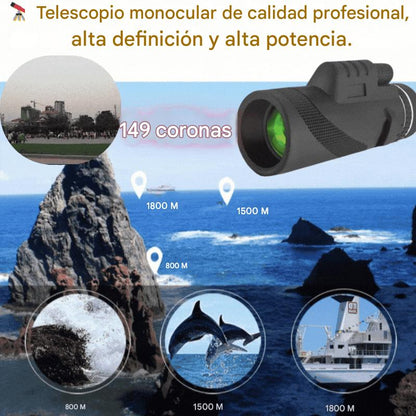 🔥Visión nocturna en alta resolución: telescopio monocular de alta definición